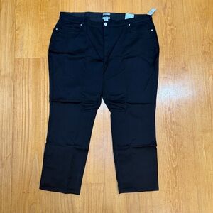 Catherines Charcoal Sateen Stretch Jeans